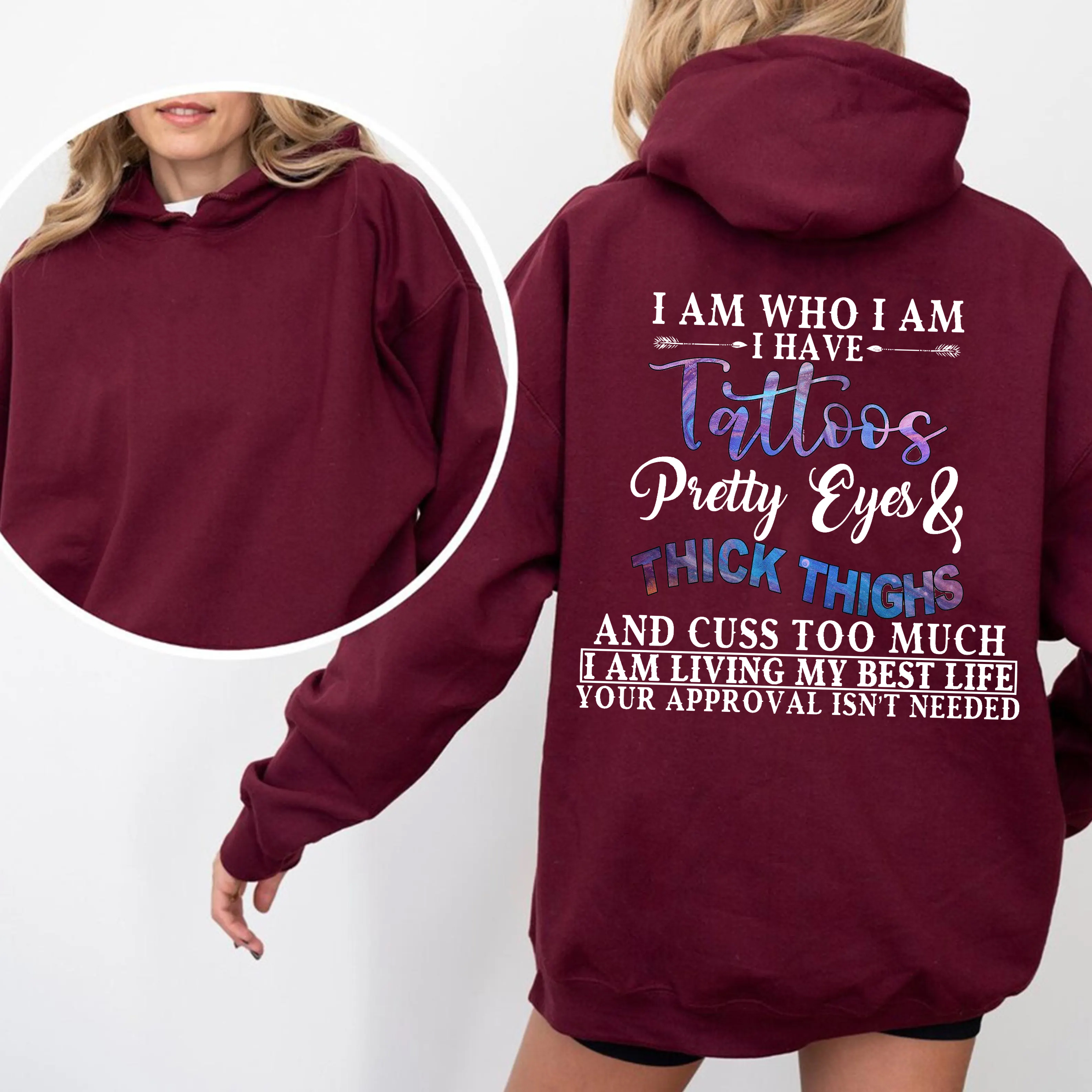 Tattoos Pretty Eyes and Thick Thighs Unisex T-Shirt/Crewneck/Hoodie