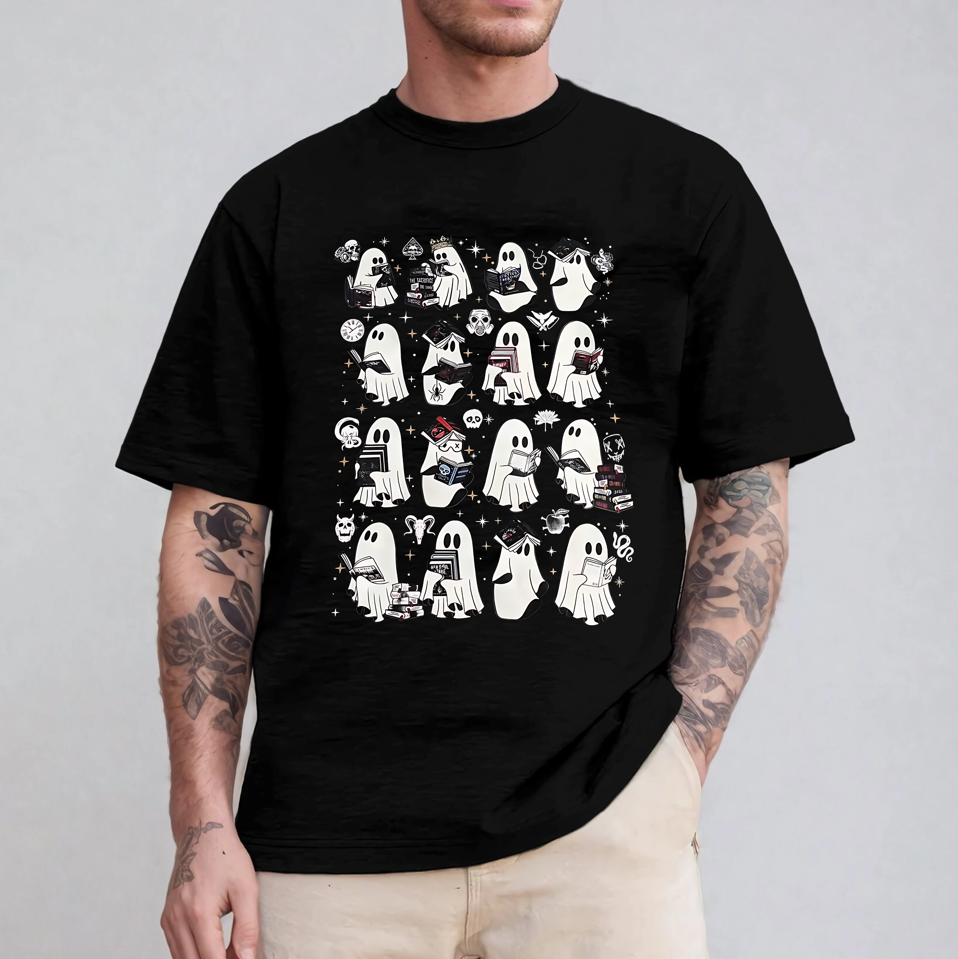 Ghosts Reading Dark Romance Series Books T-shirt/Crewneck/Hoodie