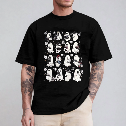 Ghosts Reading Dark Romance Series Books T-shirt/Crewneck/Hoodie
