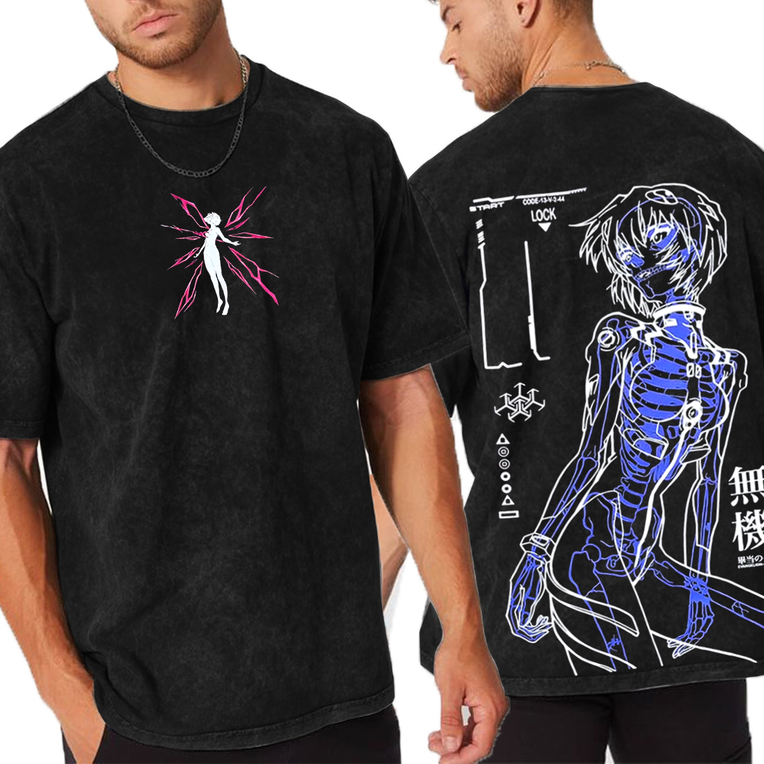 Rei Ayanami Cybercore,Neon Genesis Evangelion Anime Vintage T-shirt/Crewneck/Hoodie