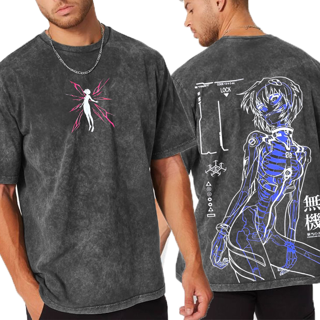 Rei Ayanami Cybercore,Neon Genesis Evangelion Anime Vintage T-shirt/Crewneck/Hoodie
