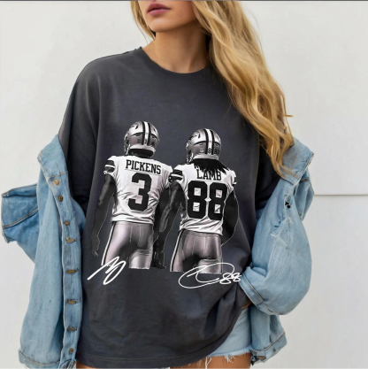 George Pickens Ceedee Lamb,Vintage Dallas Football 90s T-shirt/Crewneck/Hoodie