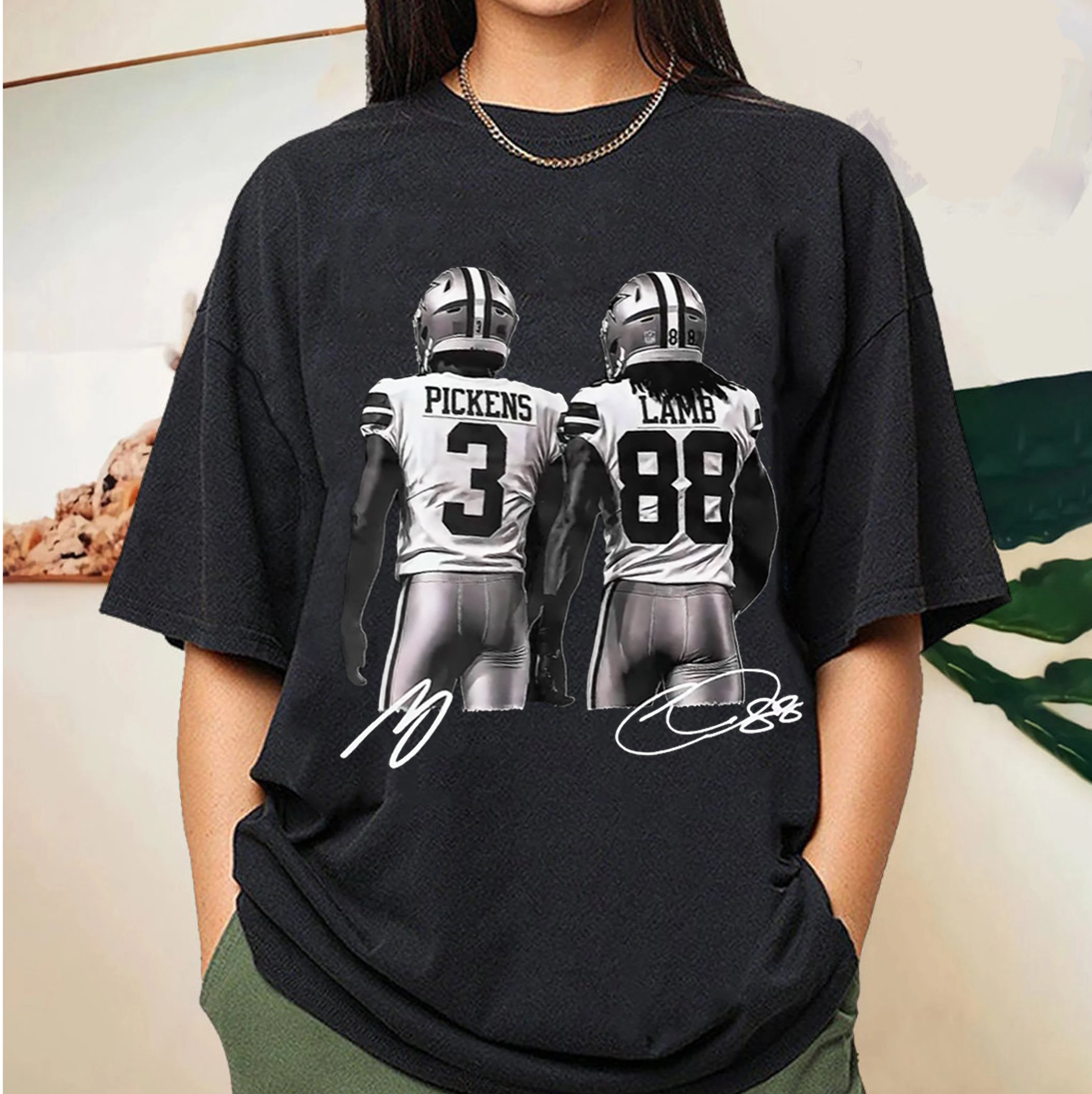 George Pickens Ceedee Lamb,Vintage Dallas Football 90s T-shirt/Crewneck/Hoodie