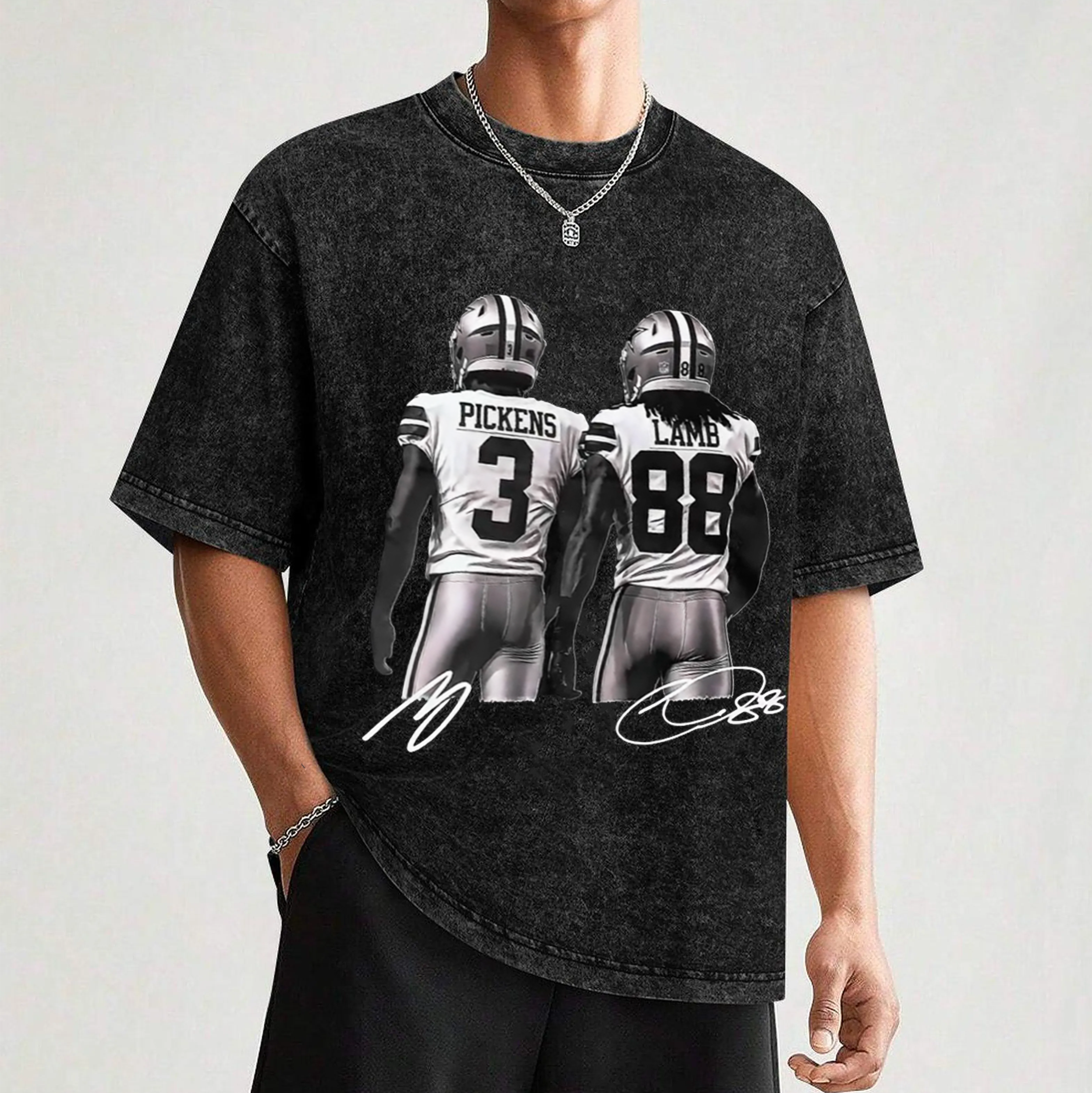 George Pickens Ceedee Lamb,Vintage Dallas Football 90s T-shirt/Crewneck/Hoodie