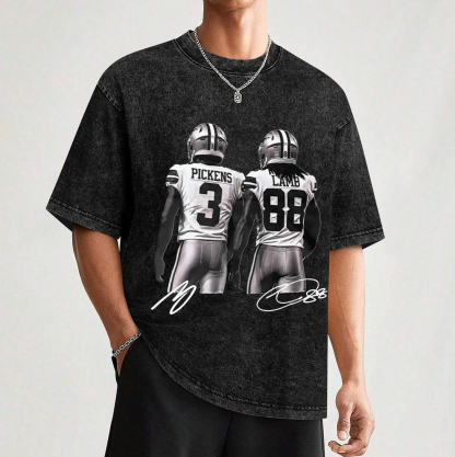 George Pickens Ceedee Lamb,Vintage Dallas Football 90s T-shirt/Crewneck/Hoodie