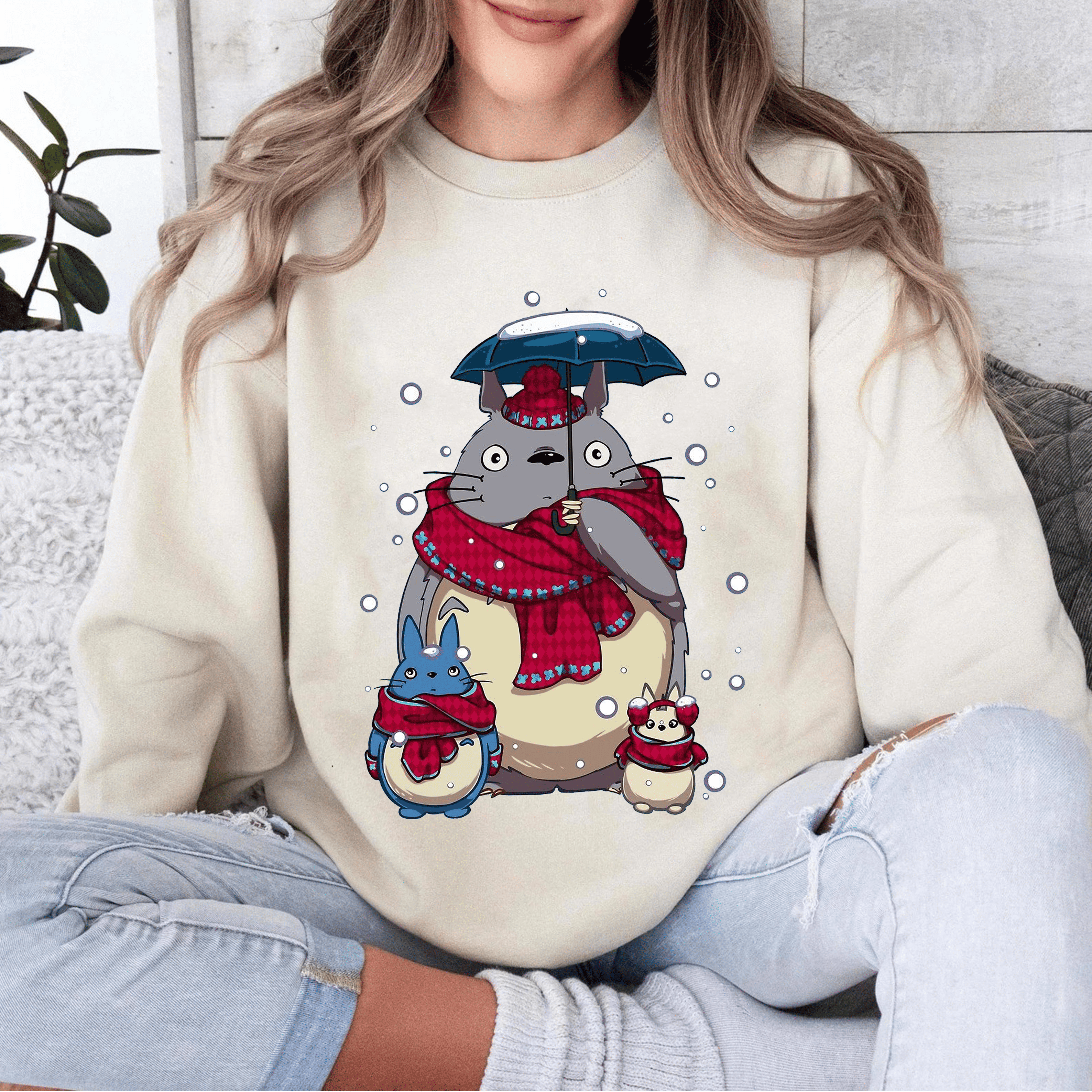 Christmas My Neighbor Totoro Unisex Shirt/Crewneck/Hoodie