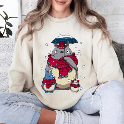 Christmas My Neighbor Totoro Unisex Shirt/Crewneck/Hoodie