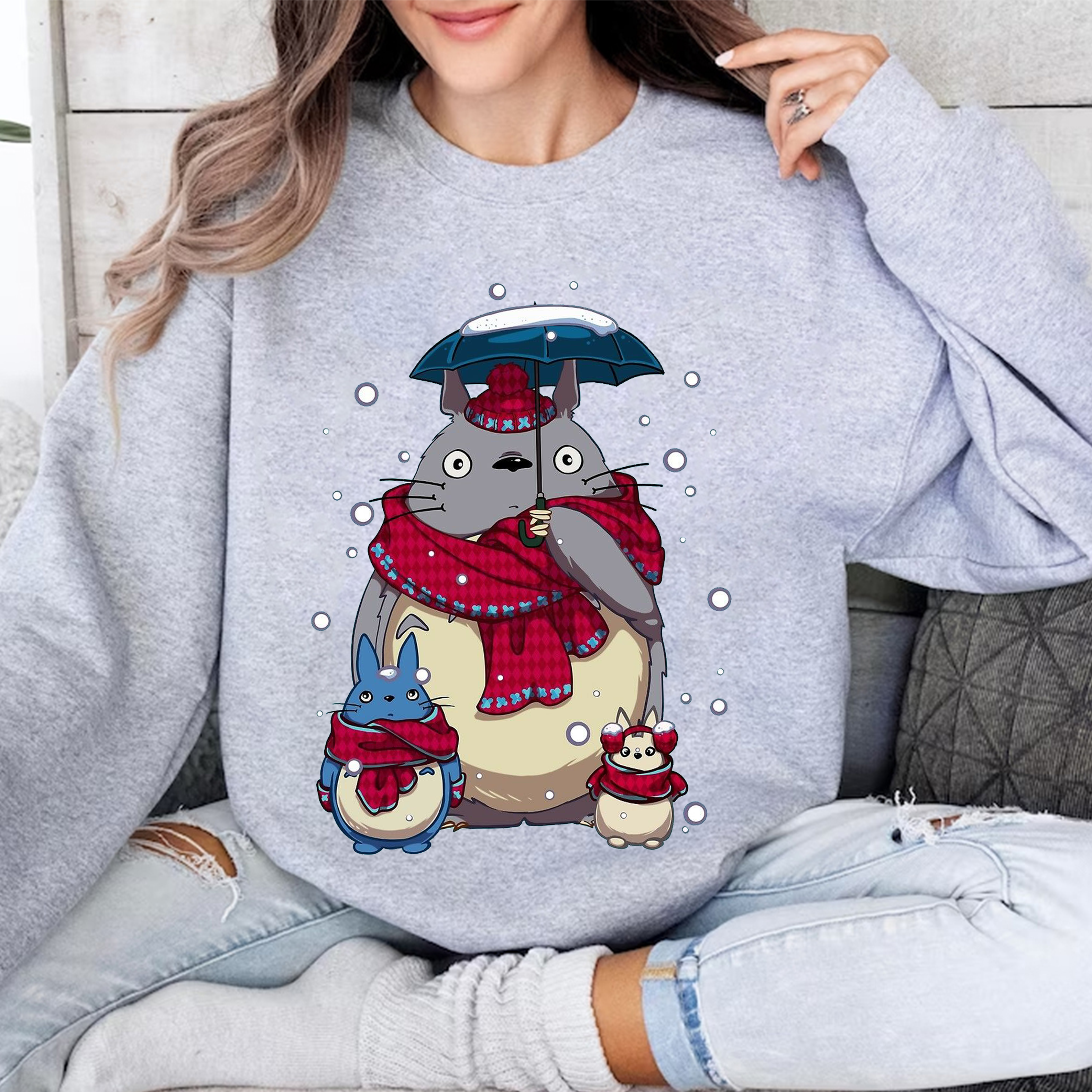Christmas My Neighbor Totoro Unisex Shirt/Crewneck/Hoodie