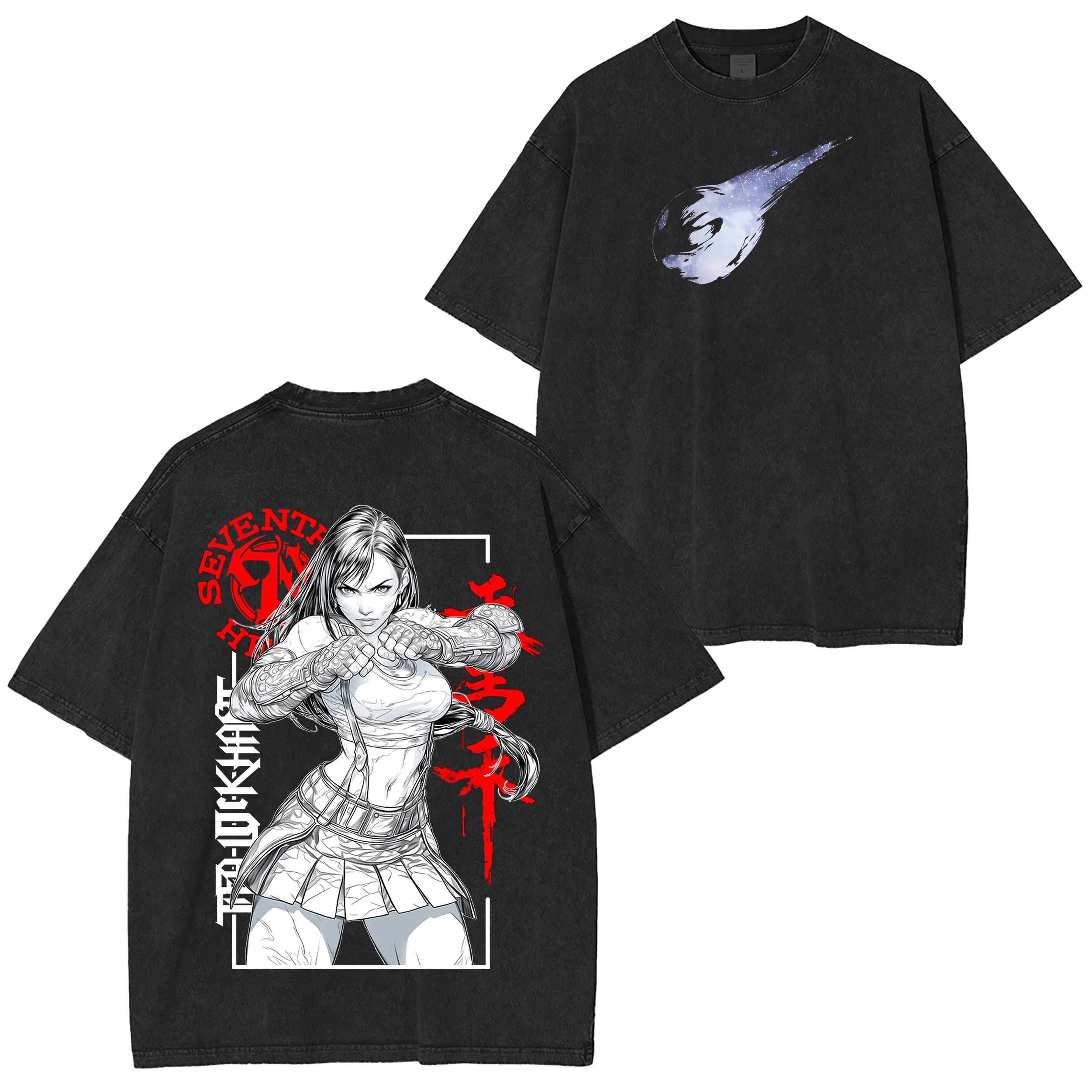 FINAL FANTASY 7 Tifa Lockhart Anime Oversized T-shirt/Crewneck/Hoodie