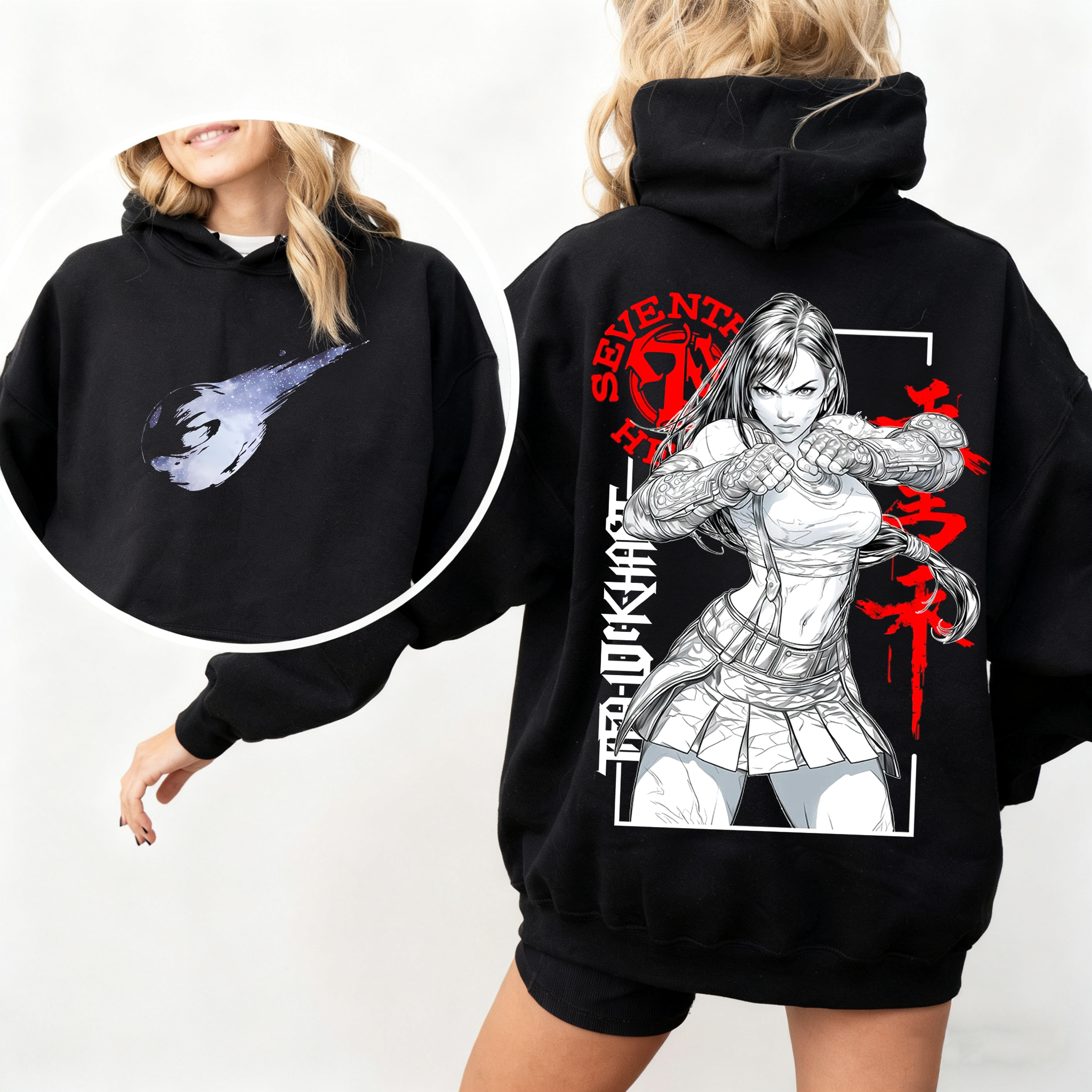FINAL FANTASY 7 Tifa Lockhart Anime Oversized T-shirt/Crewneck/Hoodie