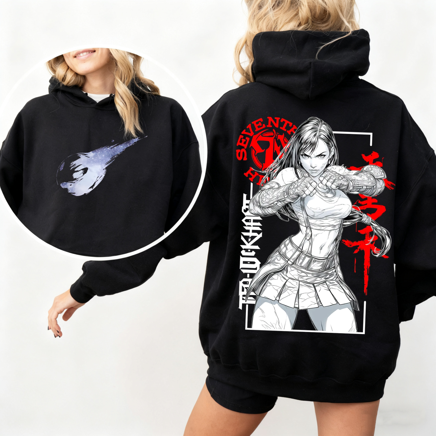 FINAL FANTASY 7 Tifa Lockhart Anime Oversized T-shirt/Crewneck/Hoodie