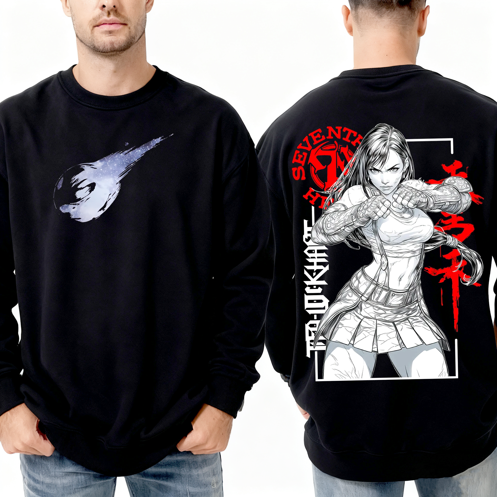 FINAL FANTASY 7 Tifa Lockhart Anime Oversized T-shirt/Crewneck/Hoodie