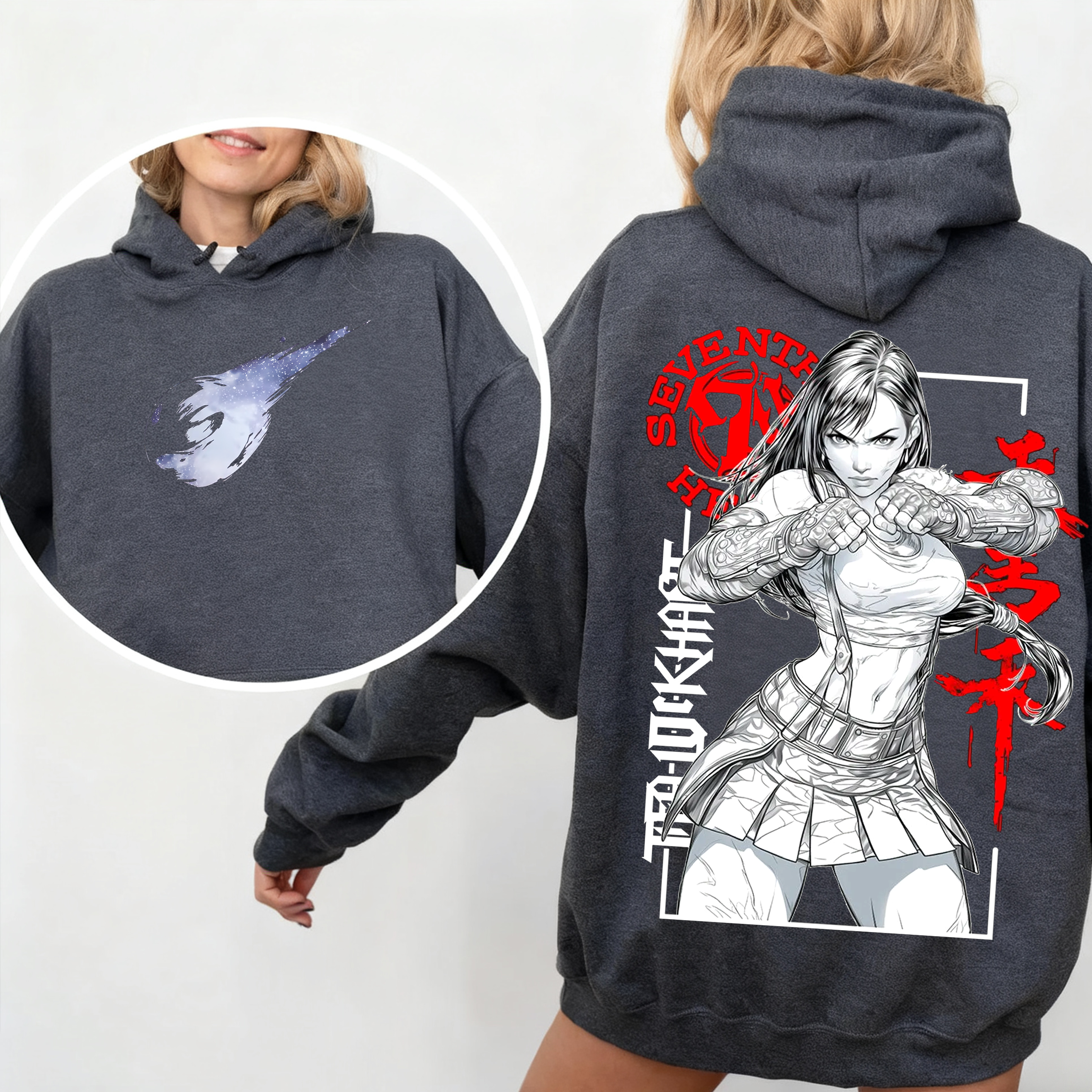 FINAL FANTASY 7 Tifa Lockhart Anime Oversized T-shirt/Crewneck/Hoodie
