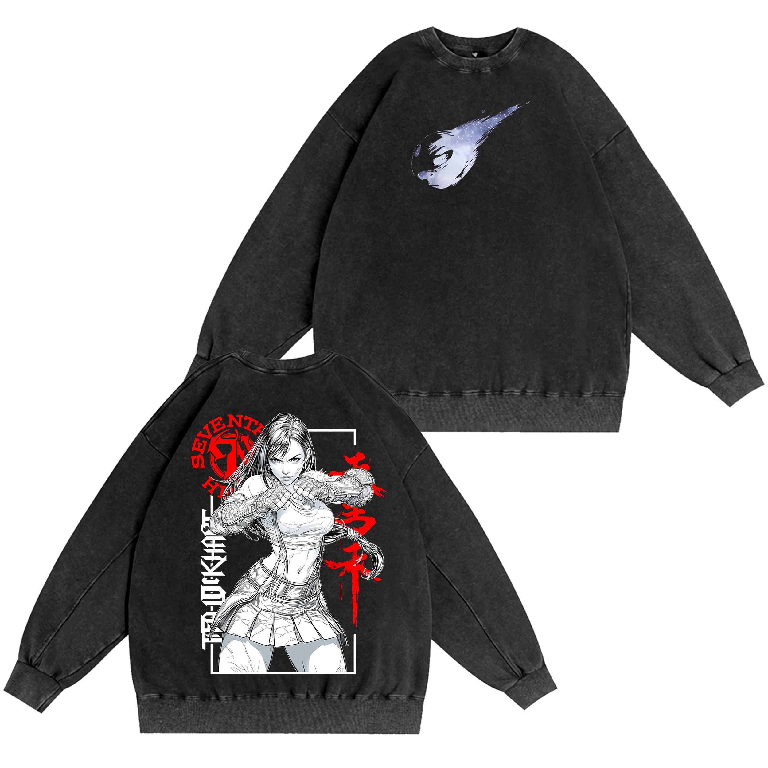 FINAL FANTASY 7 Tifa Lockhart Anime Oversized T-shirt/Crewneck/Hoodie