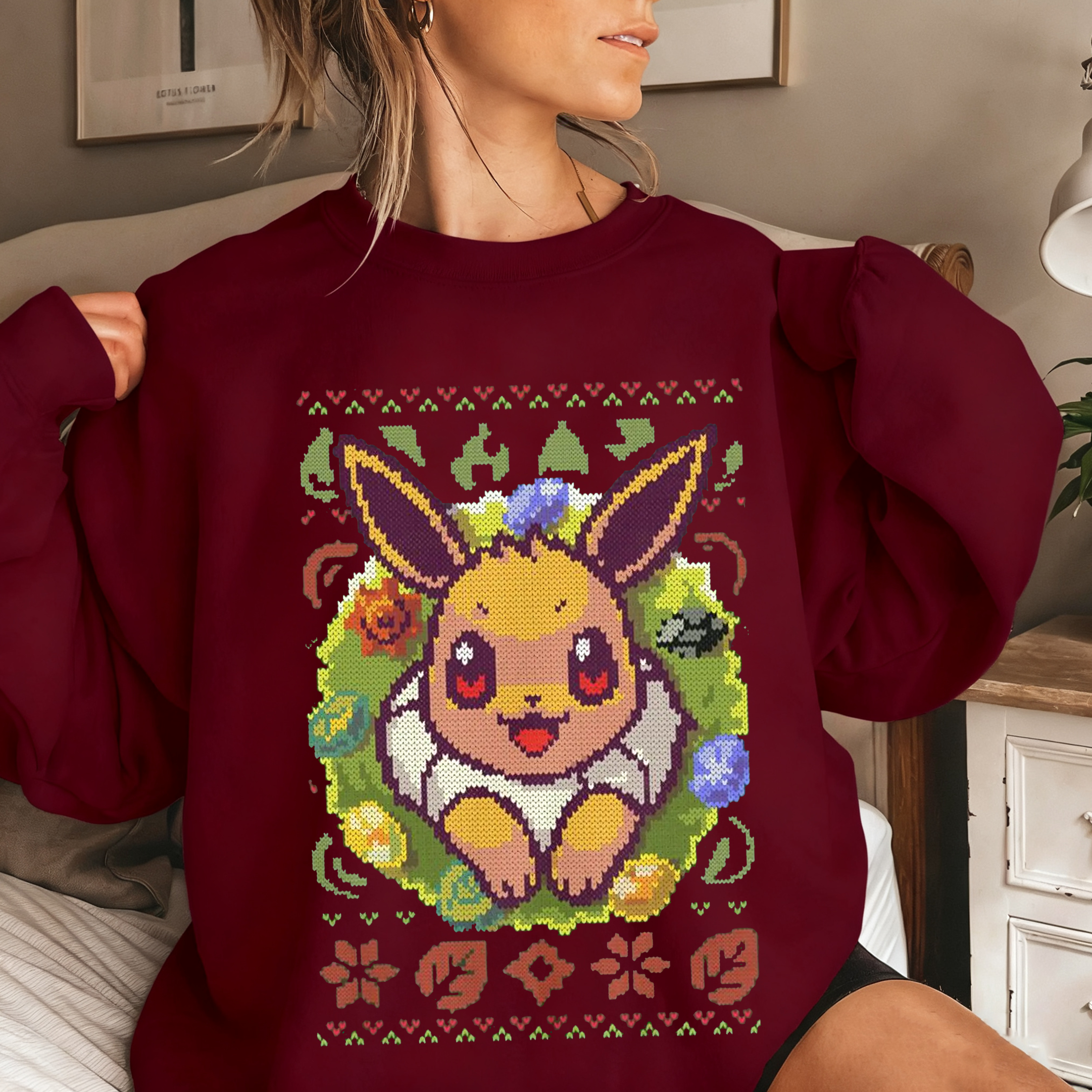 Eeveelution gamer Ugly Christmas Unisex T-shirt/Crewneck/Hoodie