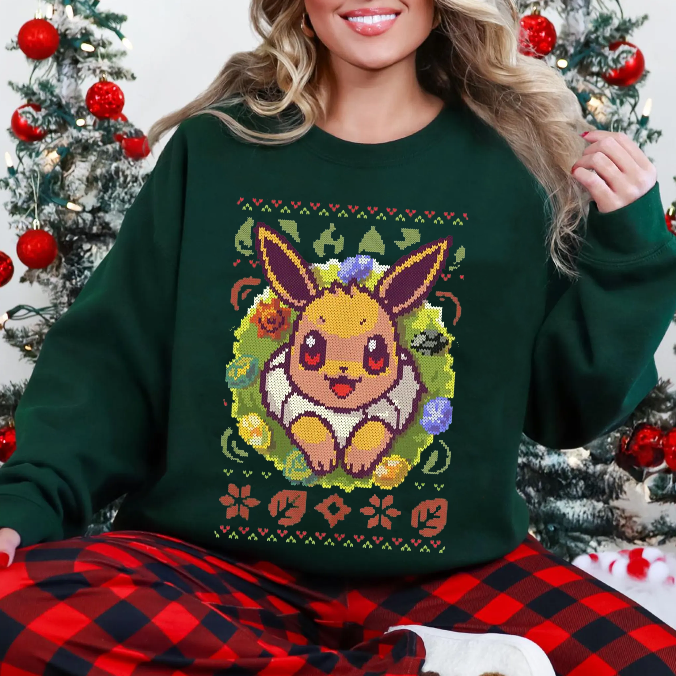 Eeveelution gamer Ugly Christmas Unisex T-shirt/Crewneck/Hoodie