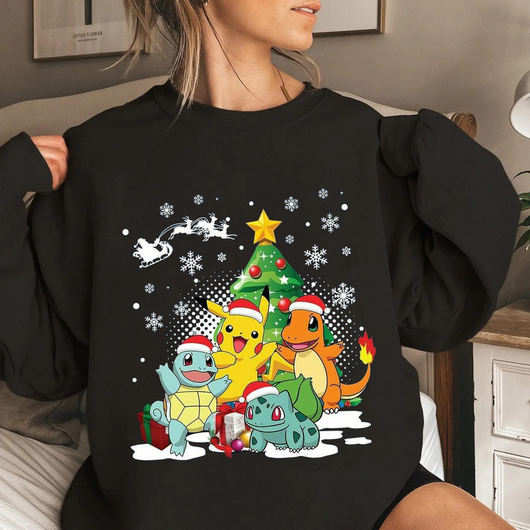 Pokemon  Christmas Unisex T-shirt/Crewneck/Hoodie