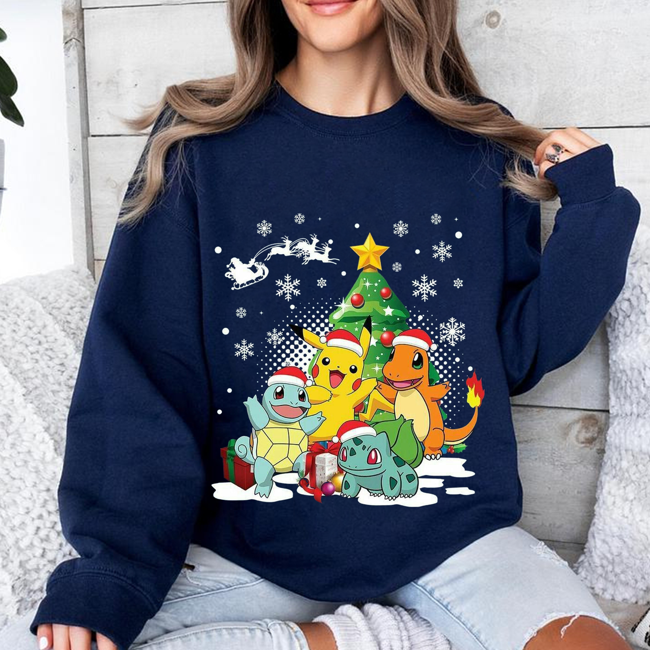 Pokemon  Christmas Unisex T-shirt/Crewneck/Hoodie