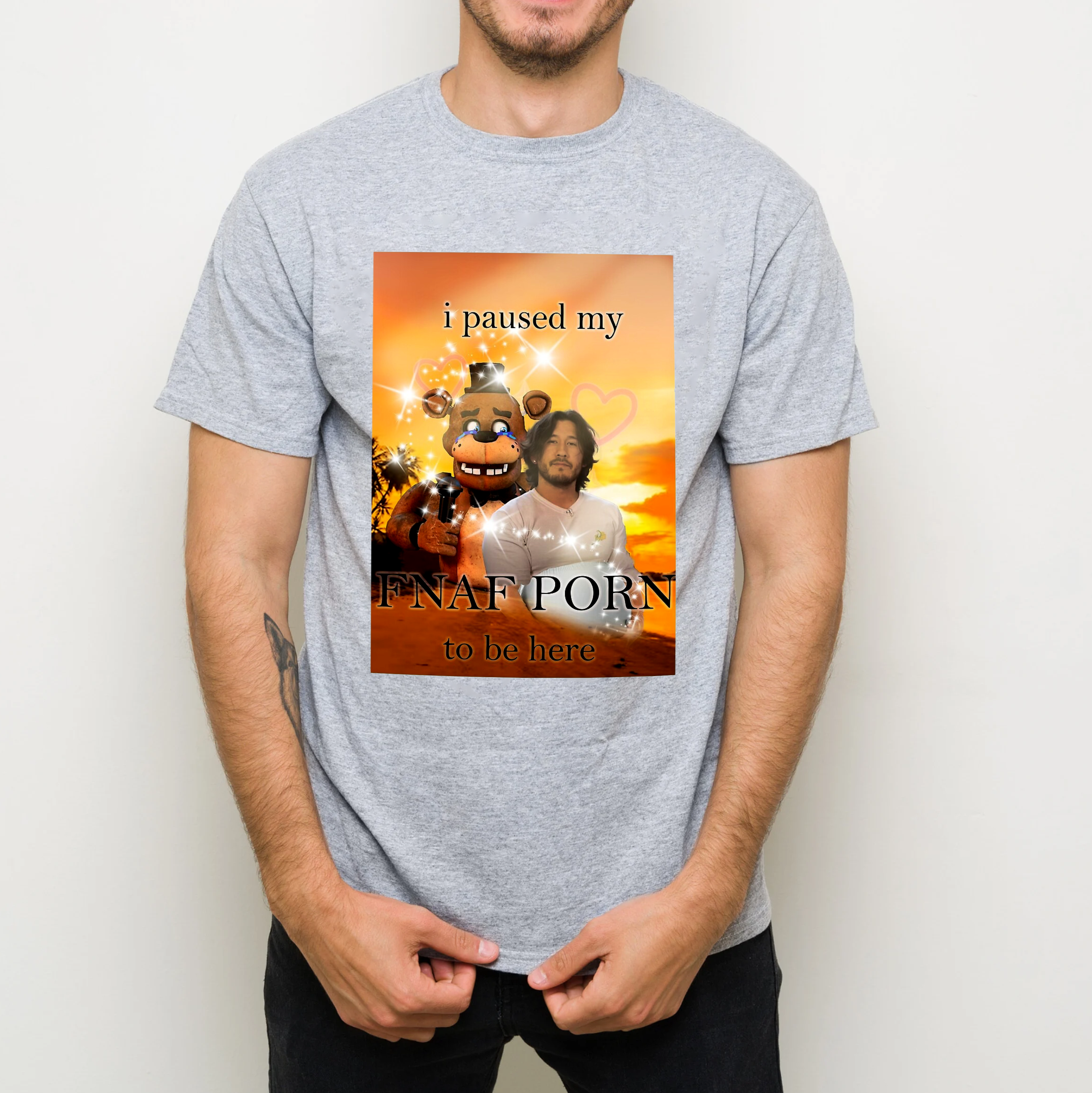 I paused my fnaf porn to be here mark version Unisex T-shirt/Crewneck/Hoodie