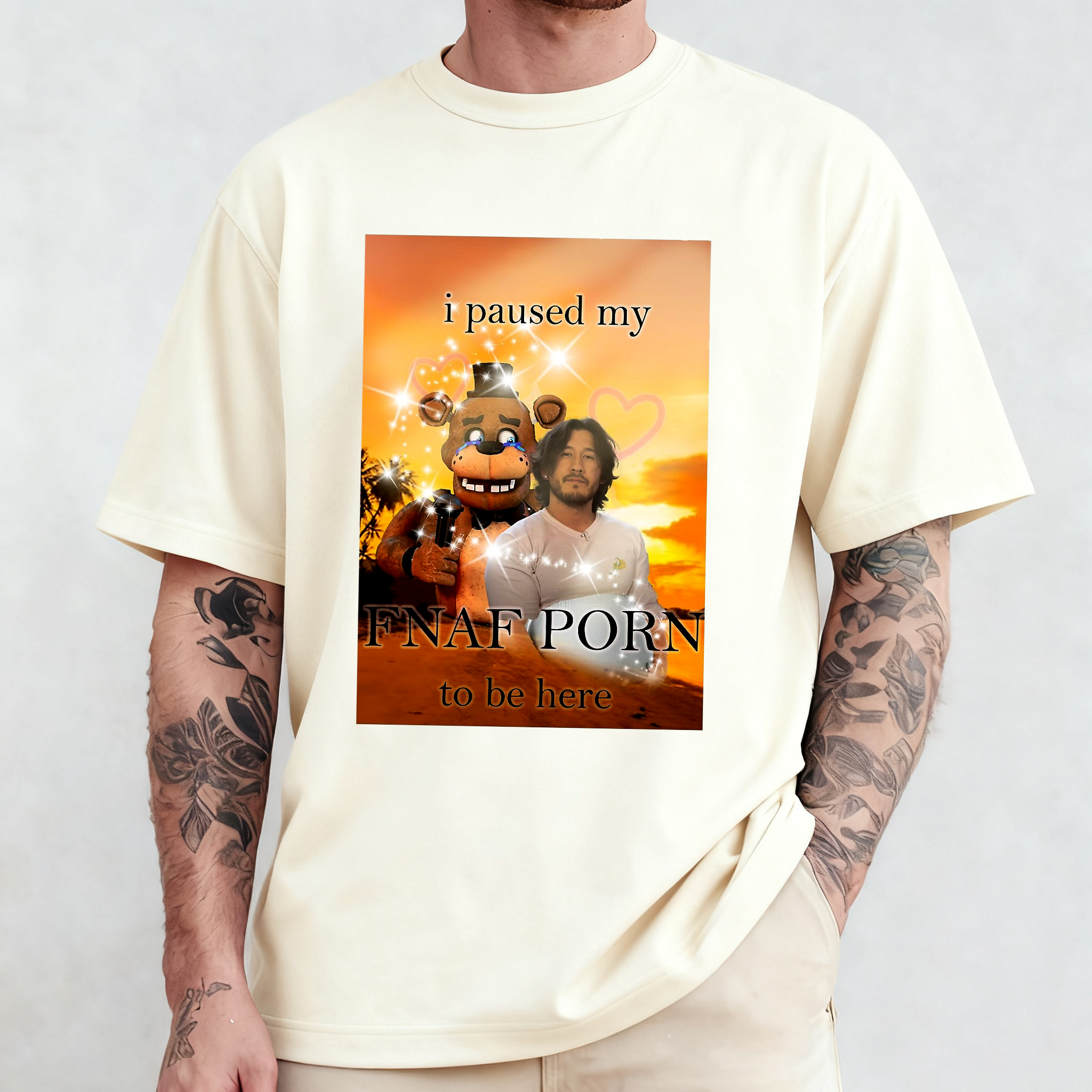 I paused my fnaf porn to be here mark version Unisex T-shirt/Crewneck/Hoodie