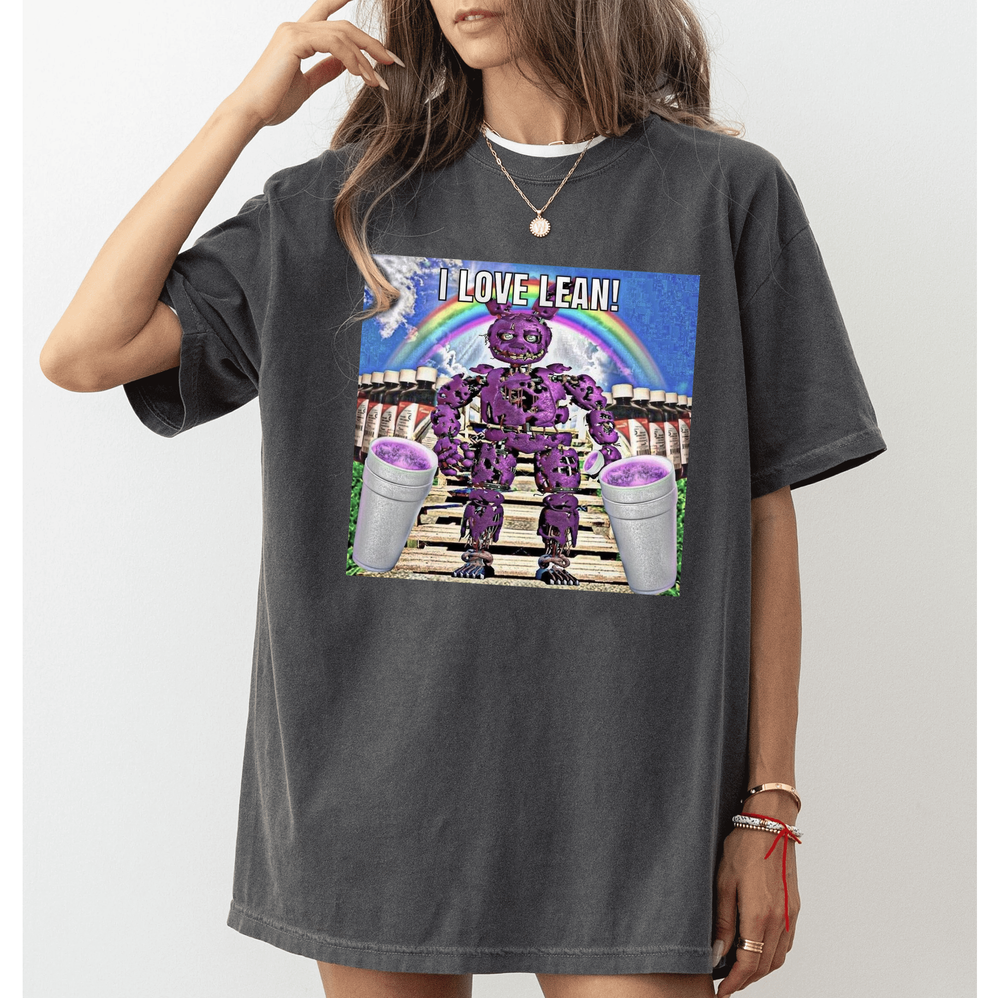 I Love Lean Five Night Freddy Funny Unisex T-shirt/Crewneck/Hoodie