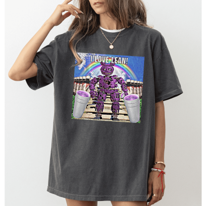 I Love Lean Five Night Freddy Funny Unisex T-shirt/Crewneck/Hoodie