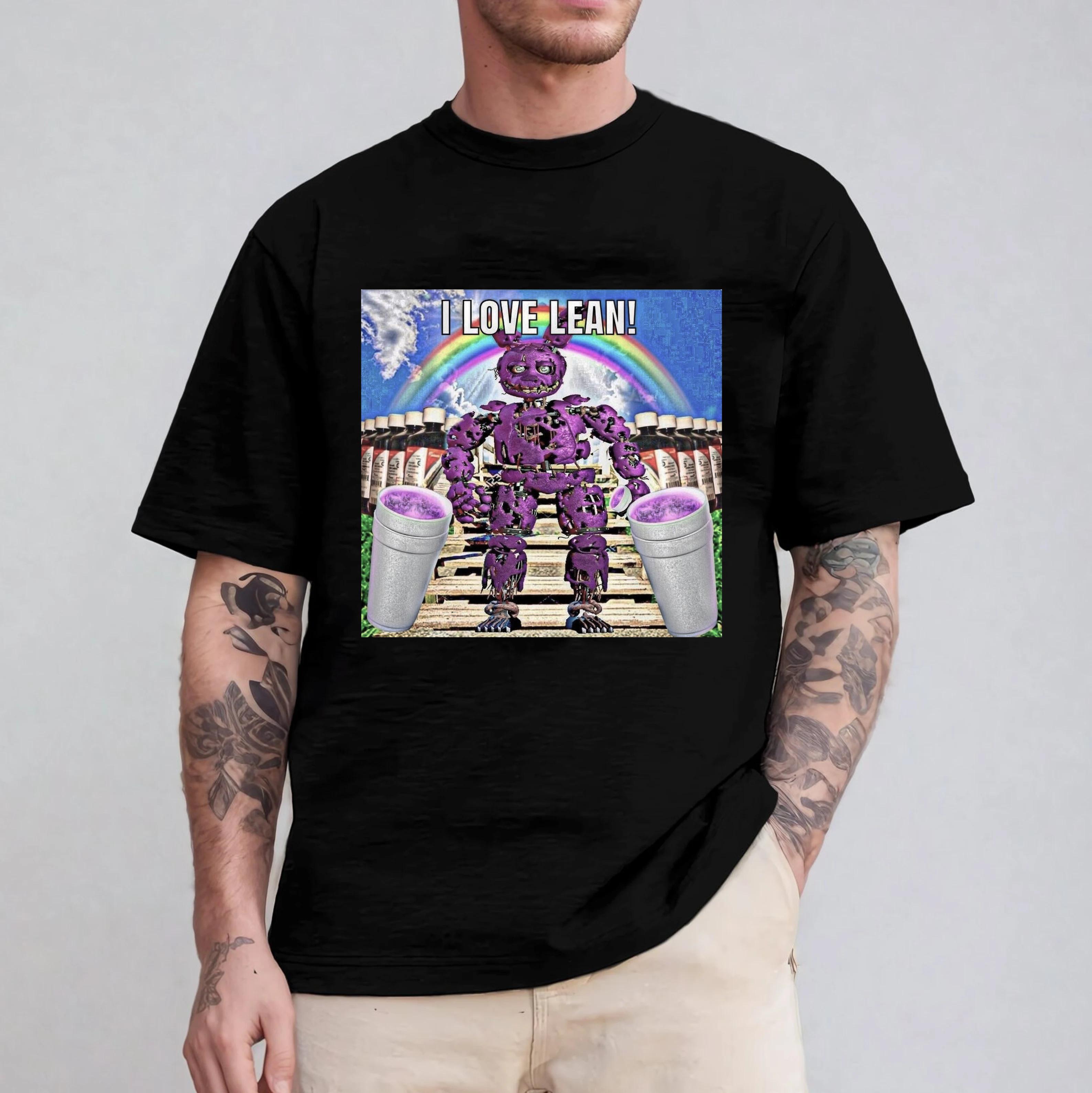 I Love Lean Five Night Freddy Funny Unisex T-shirt/Crewneck/Hoodie