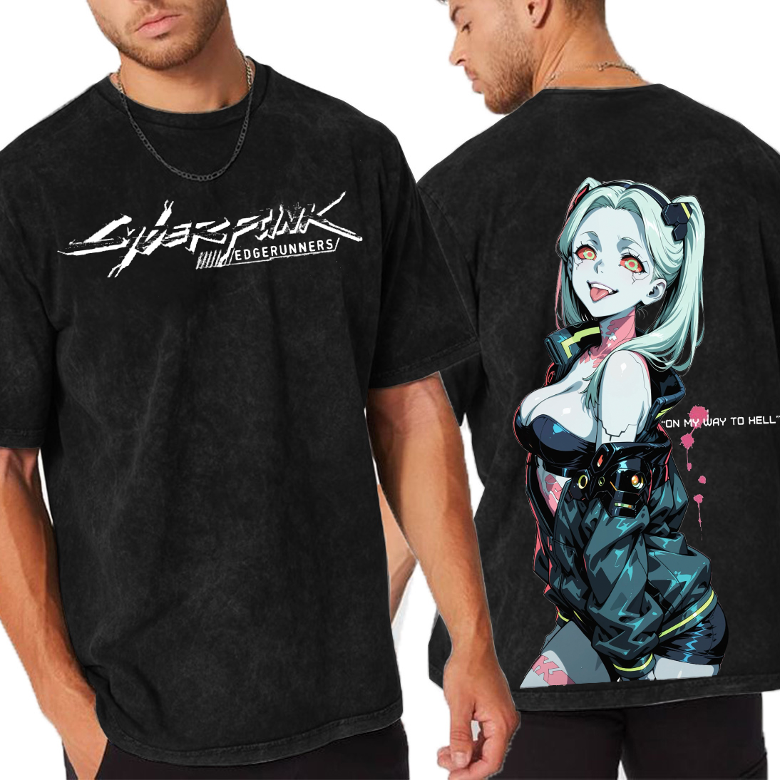 Rebecca �C Cyberpunk: Edgerunners Anime Oversized T-shirt/Crewneck/Hoodie