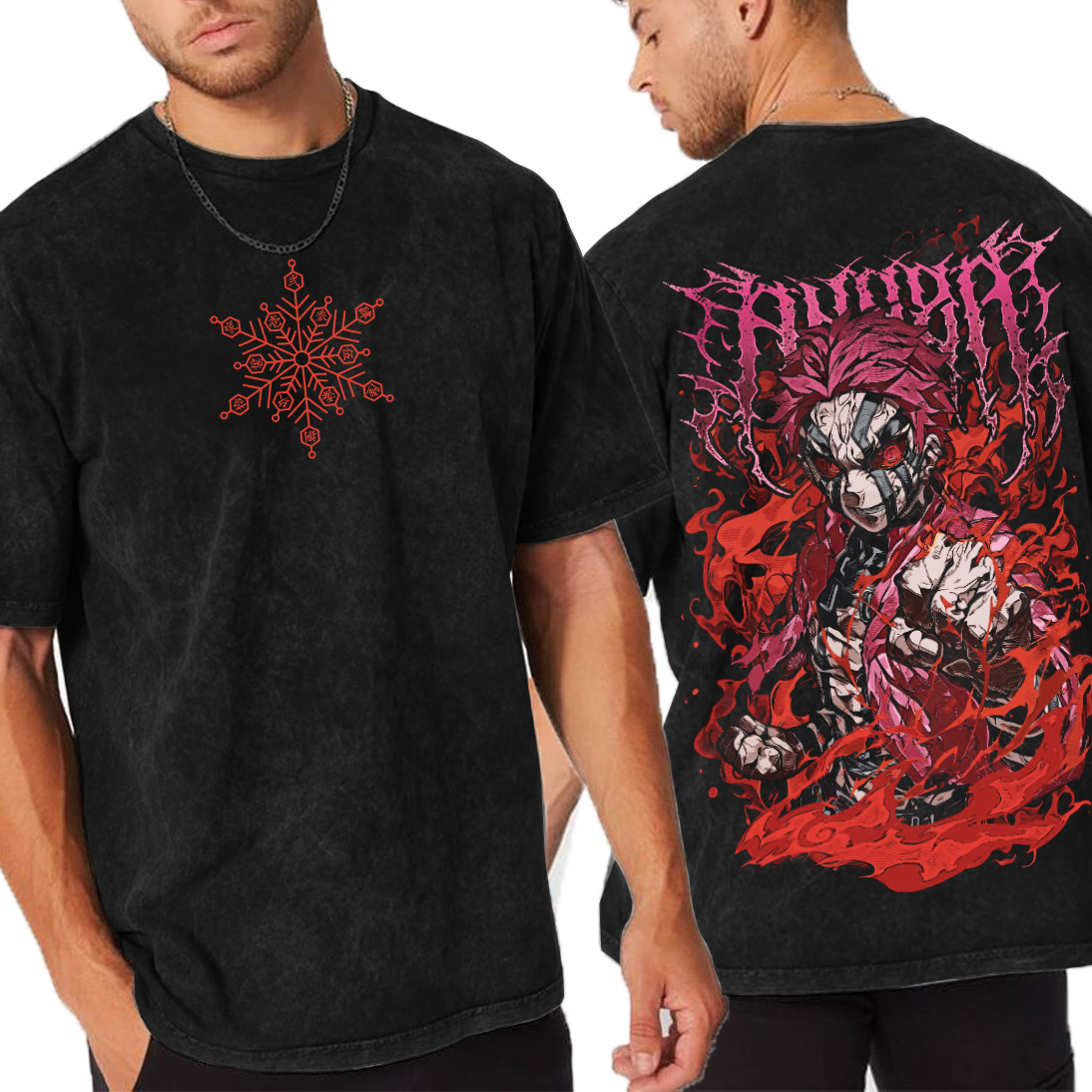 Akaza ,Demon Slayer Anime Oversized T-shirt/Crewneck/Hoodie