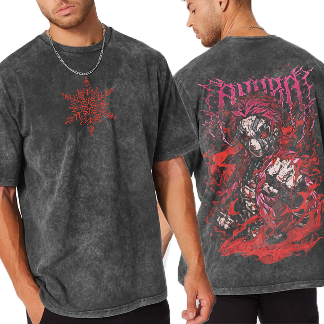Akaza ,Demon Slayer Anime Oversized T-shirt/Crewneck/Hoodie
