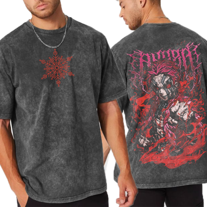 Akaza ,Demon Slayer Anime Oversized T-shirt/Crewneck/Hoodie