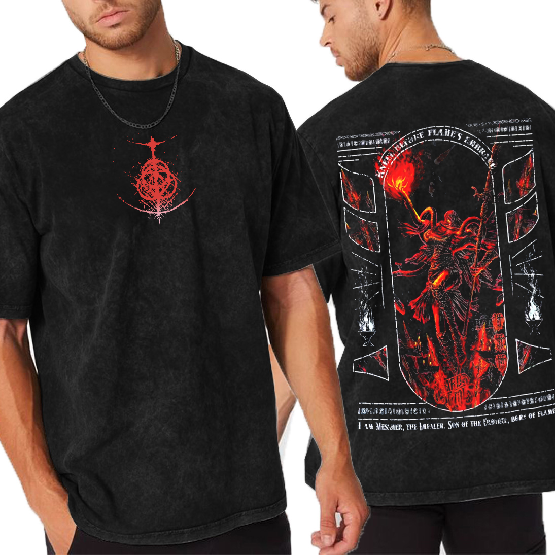 Messmer The Impaler Elden Ring Retro Oversized T-shirt/Crewneck/Hoodie