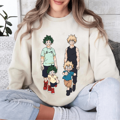 Midorya Bakugou ,My Hero Academia Fans Unisex Shirts/Crewneck/Hoodie