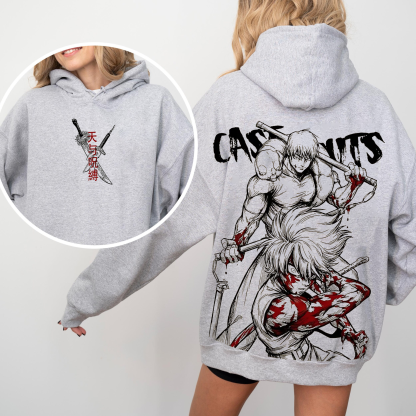 Maki Zenin x Toji Fushiguro,Jujutsu Kaisen Vintage Oversized T-shirt/Crewneck/Hoodie