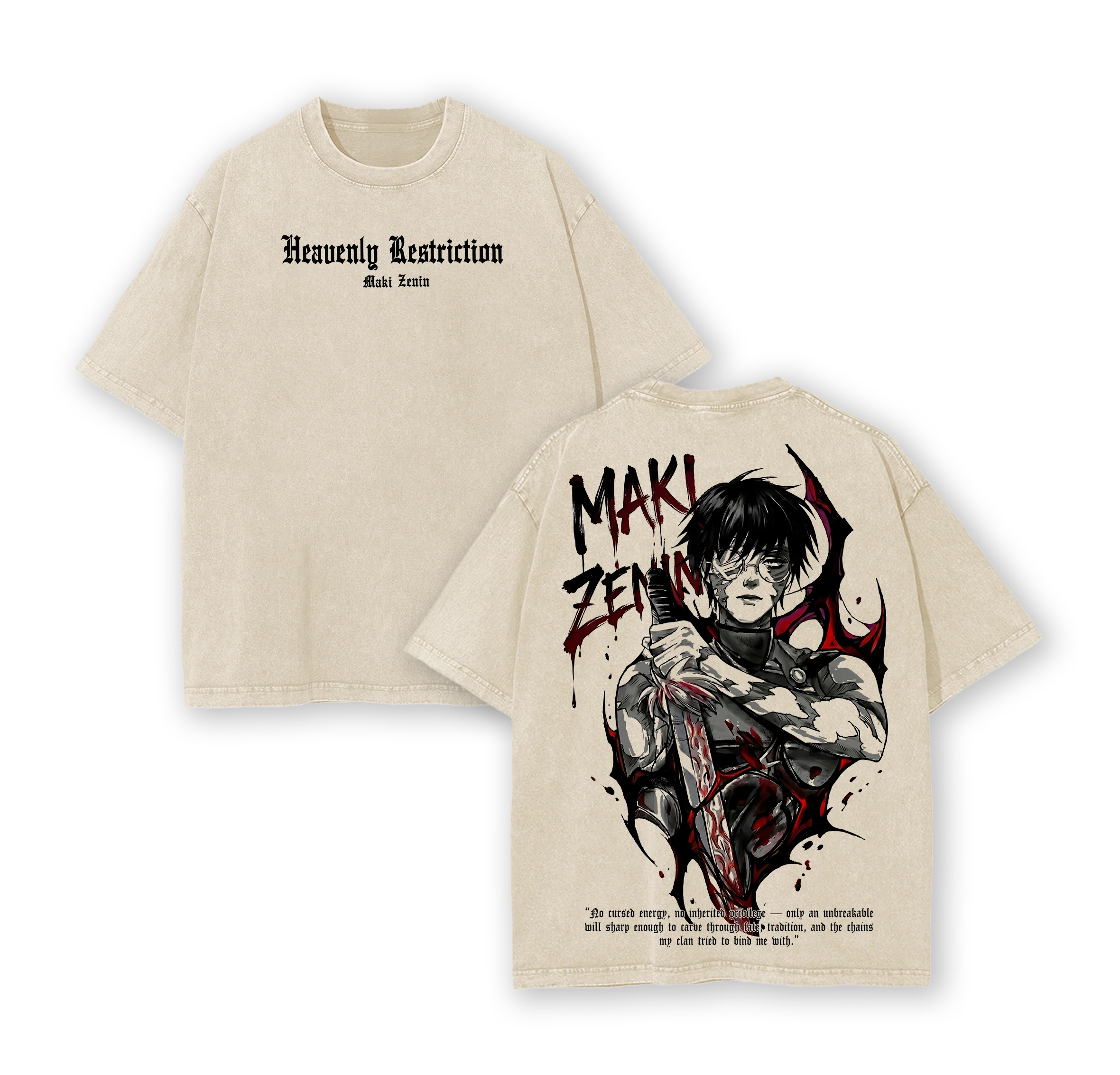 Maki Zenin Jujutsu Kaisen  Oversized T-shirt/Crewneck/Hoodie