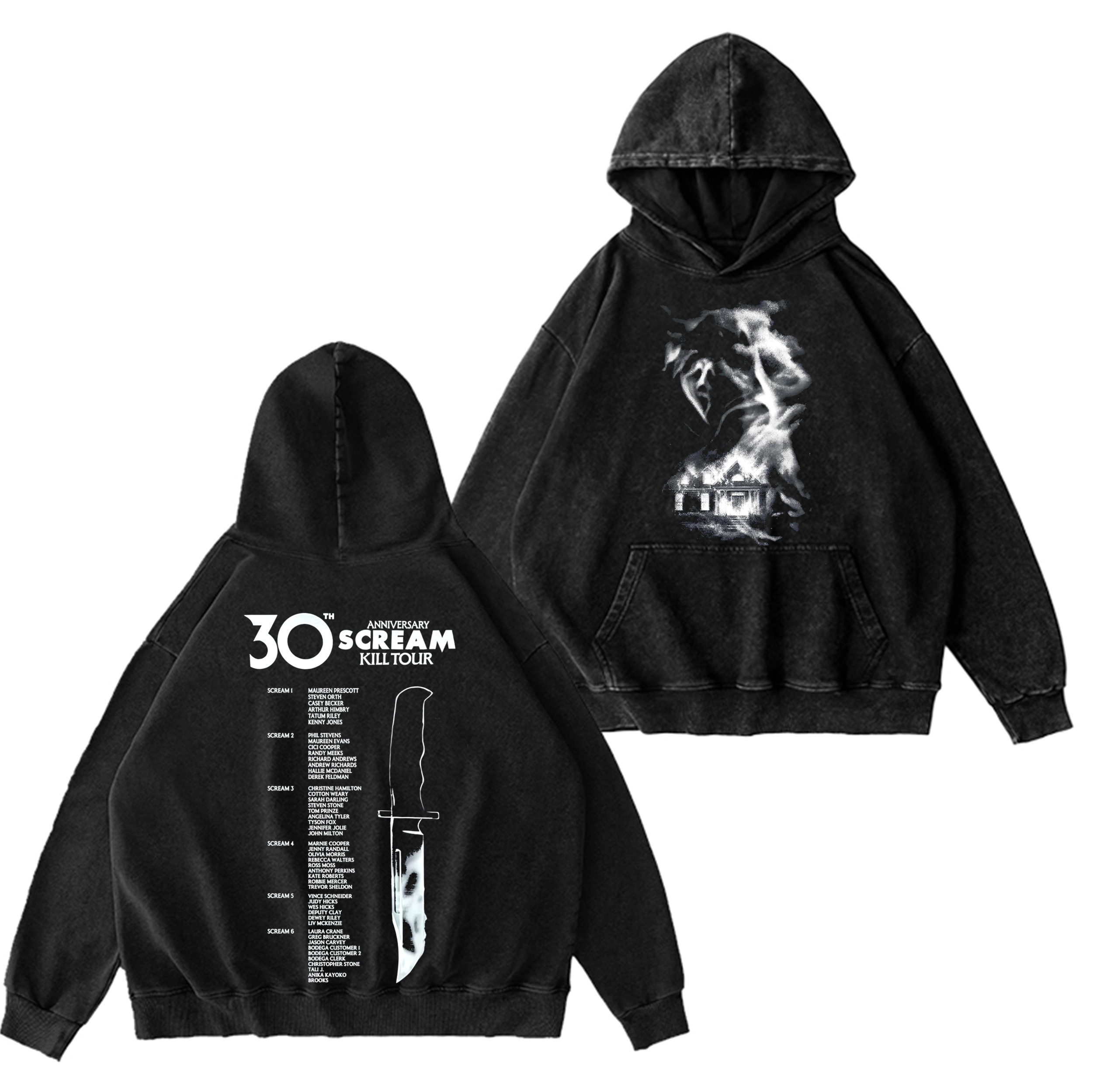 Scream 7 ,Scream 30th Anniversary Kill Tour Oversized T-shirt/Crewneck/Hoodie
