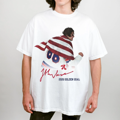 Jack Hughes USA Hockey Golden Goal 2026 Hockey  nisex Shirt/Crewneck/Hoodie