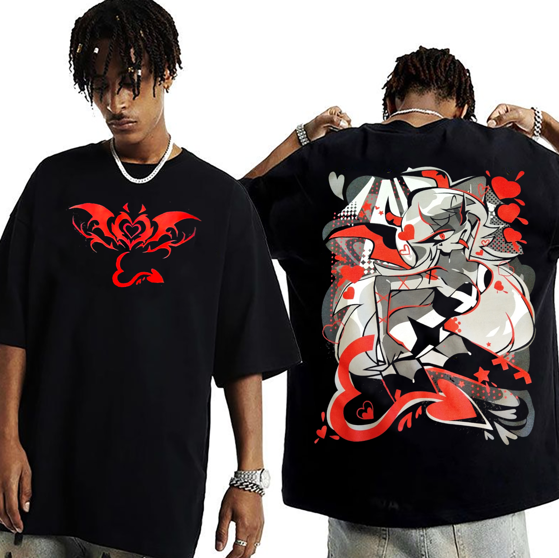 Helluva Boss Verosika Streetwear Oversized T-shirt/Crewneck/Hoodie