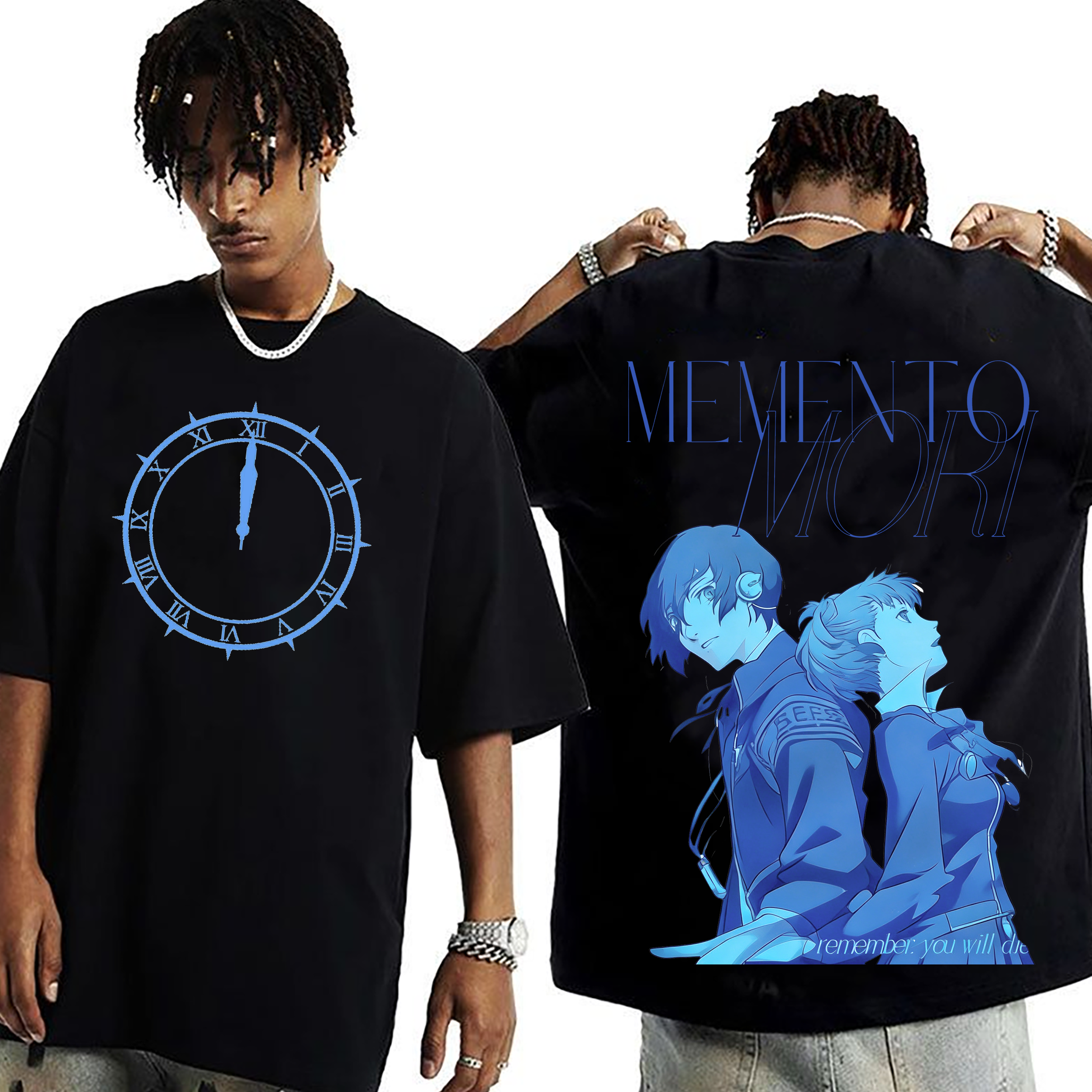 Persona 3 - Makoto Yuki,Kotone Shiomi Oversized T-shirt/Crewneck/Hoodie