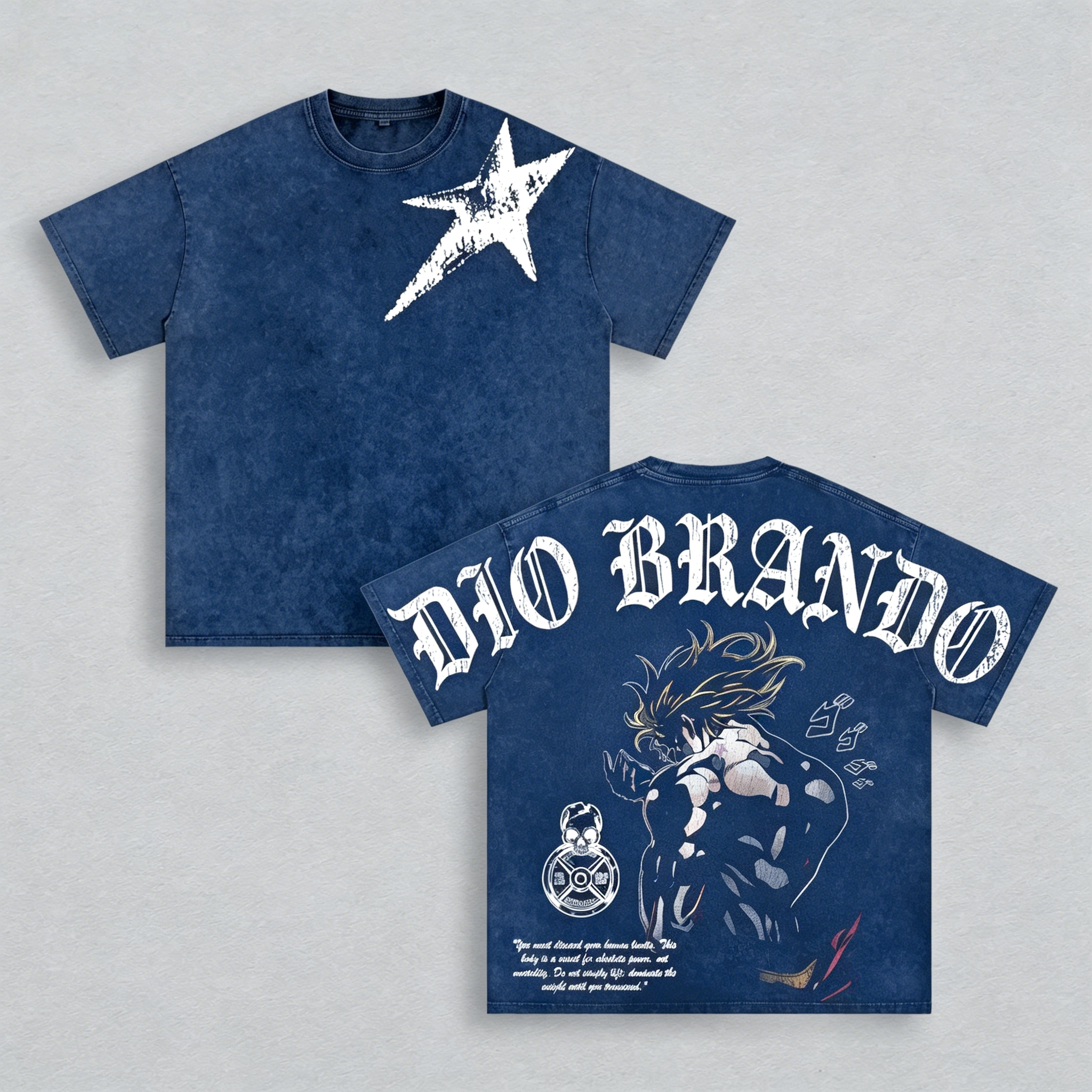 Dio Brando,Jojo Anime Unisex Washed T-Shirt