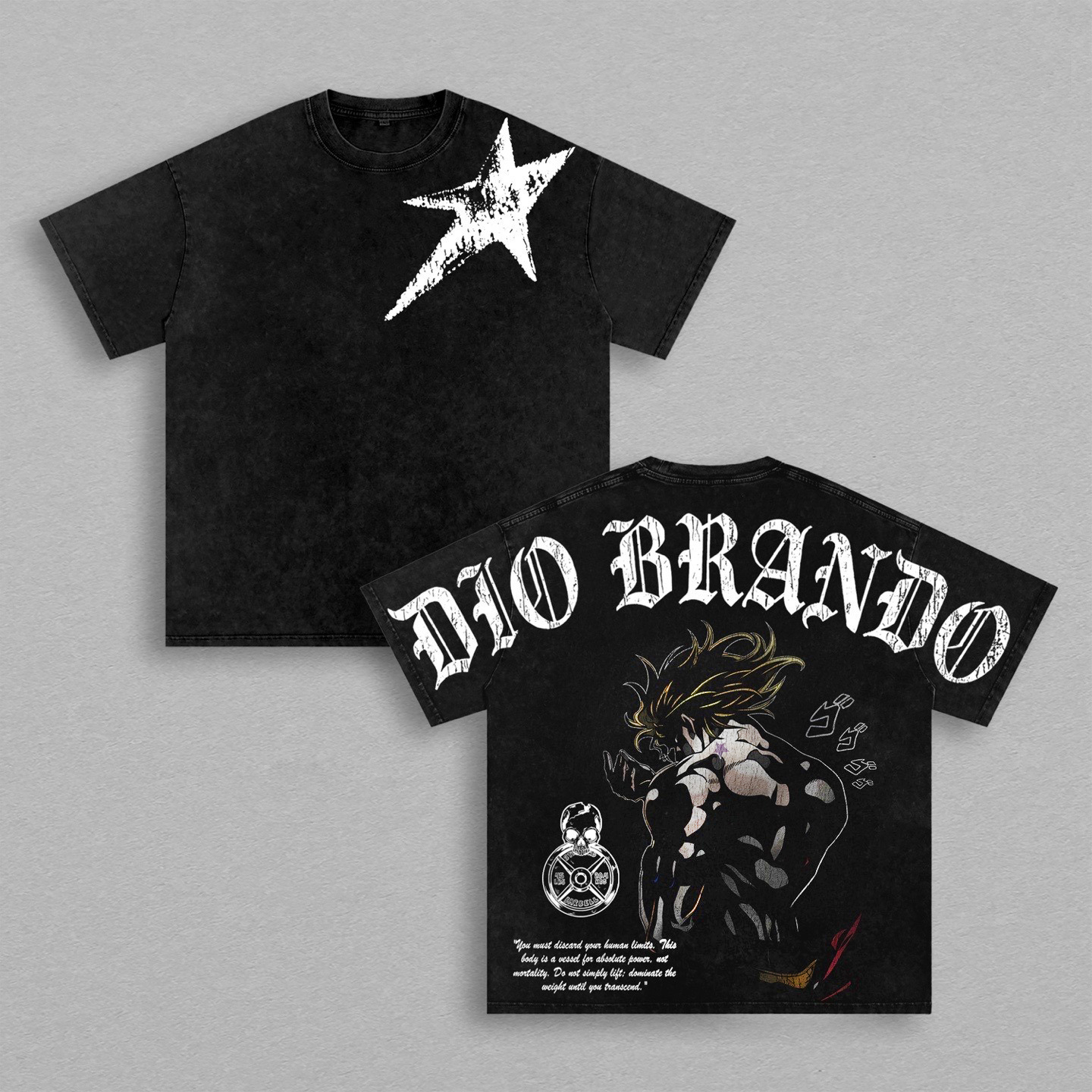 Dio Brando,Jojo Anime Unisex Washed T-Shirt