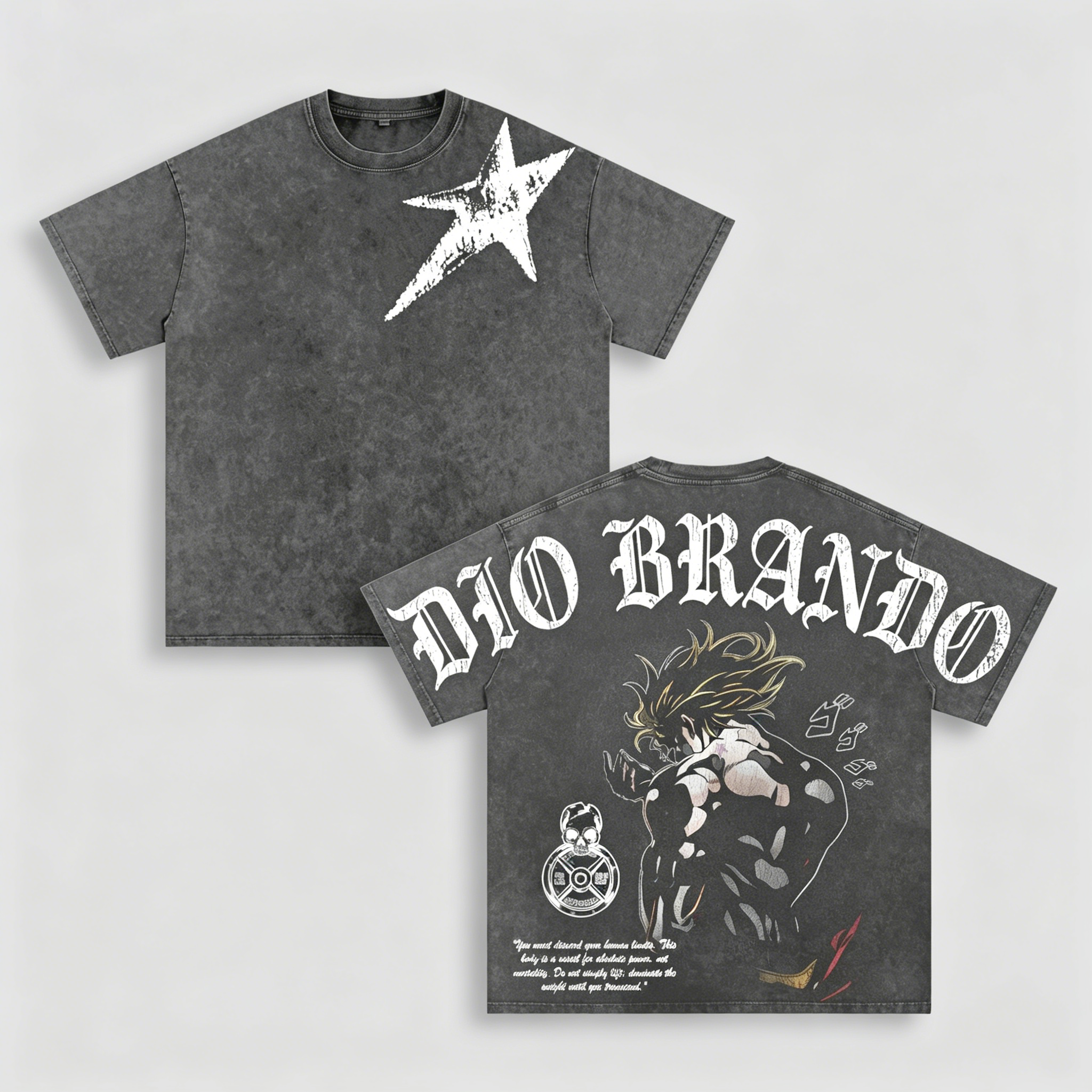 Dio Brando,Jojo Anime Unisex Washed T-Shirt