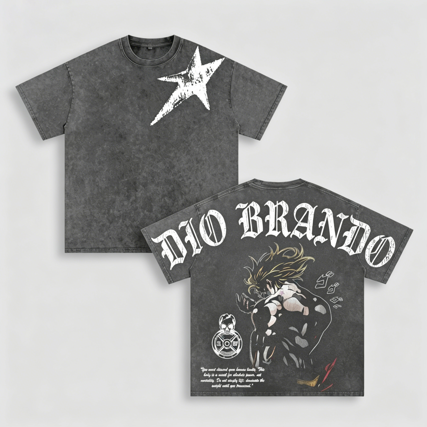 Dio Brando,Jojo Anime Unisex Washed T-Shirt