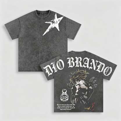 Dio Brando,Jojo Anime Unisex Washed T-Shirt