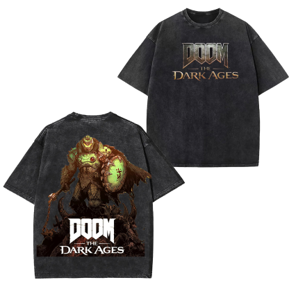DOOM The Dark Ages Unisex Washed T-Shirt
