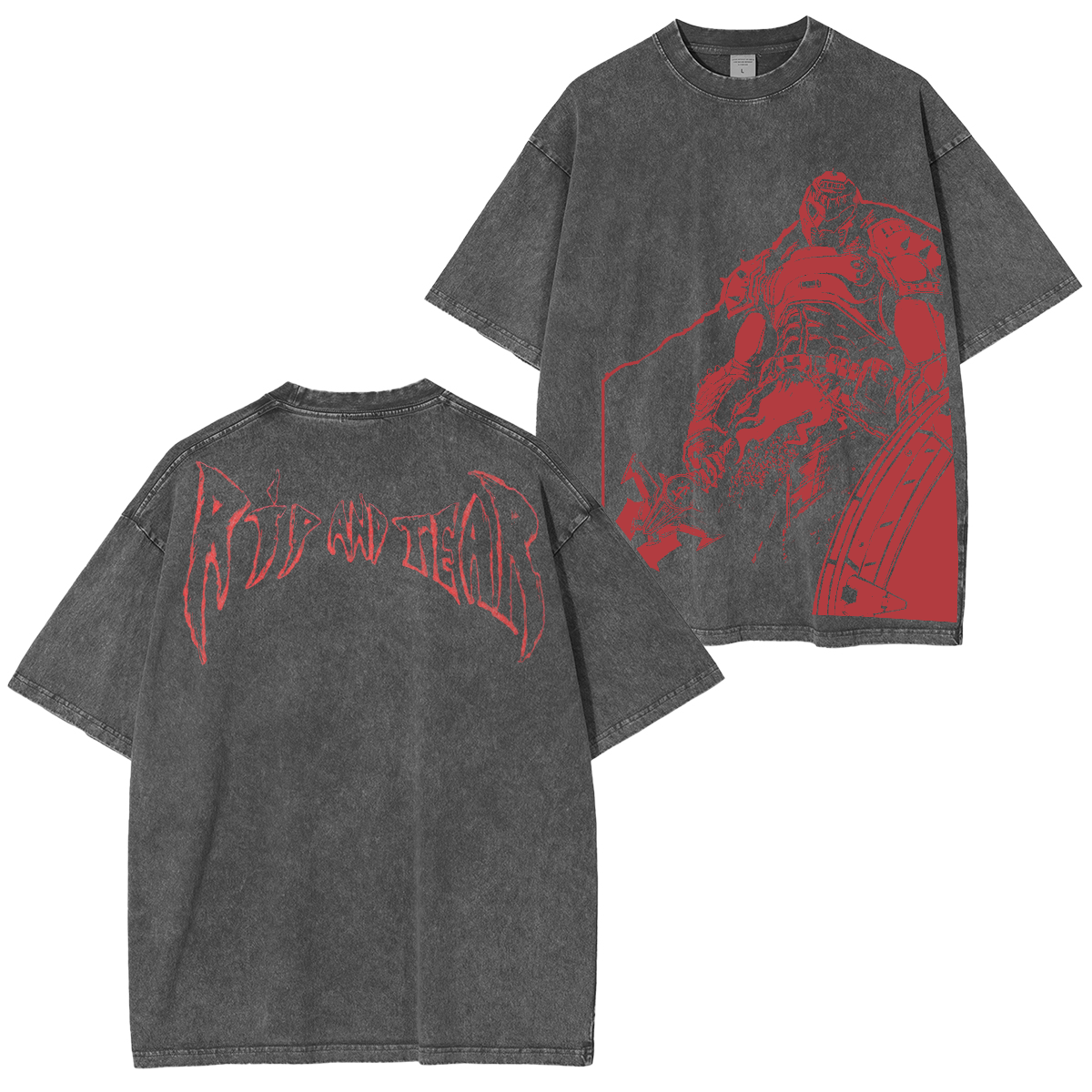 DOOM The Dark Ages Unisex Washed T-Shirt