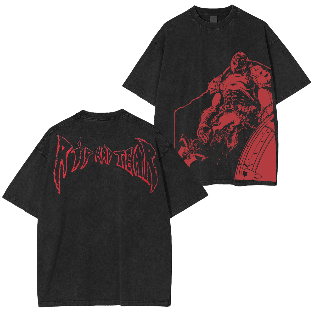 DOOM The Dark Ages Unisex Washed T-Shirt