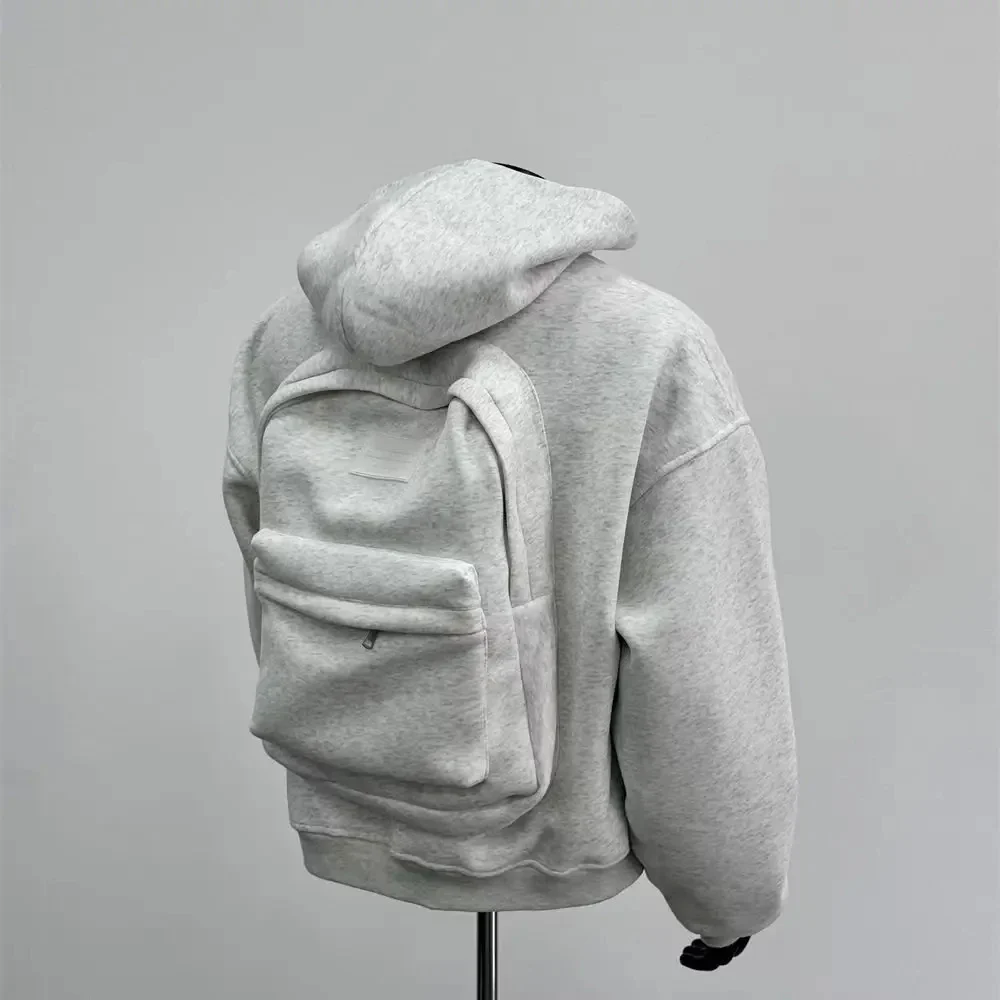 Hoodie With Integrated Backpack