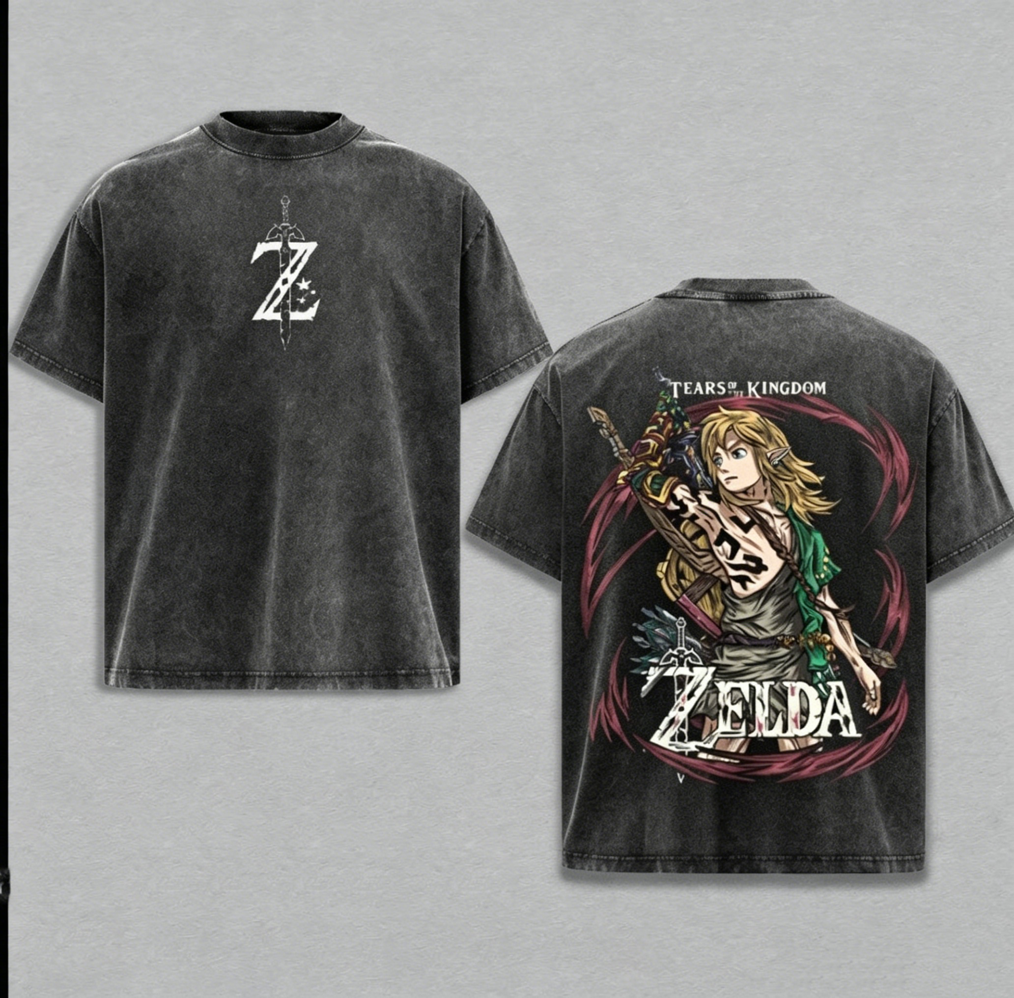 The Legend of Zelda Game Unisex Washed T-Shirt