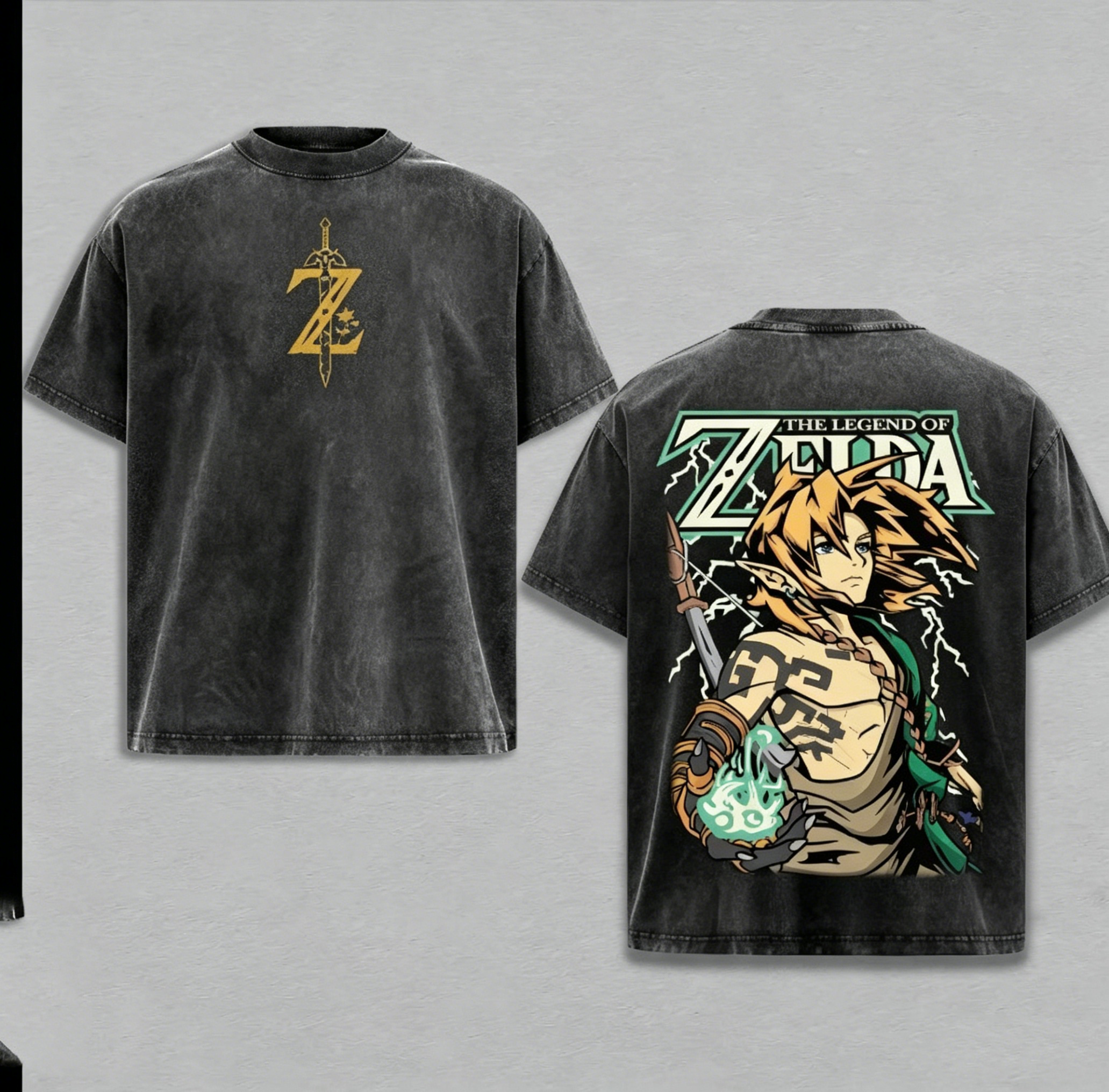 The Legend of Zelda Game Unisex Washed T-Shirt